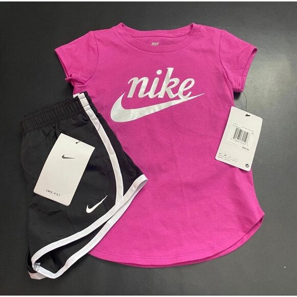 NWT Nike Glitter Athletic Set Girls Size 3T - Picture 1 of 4